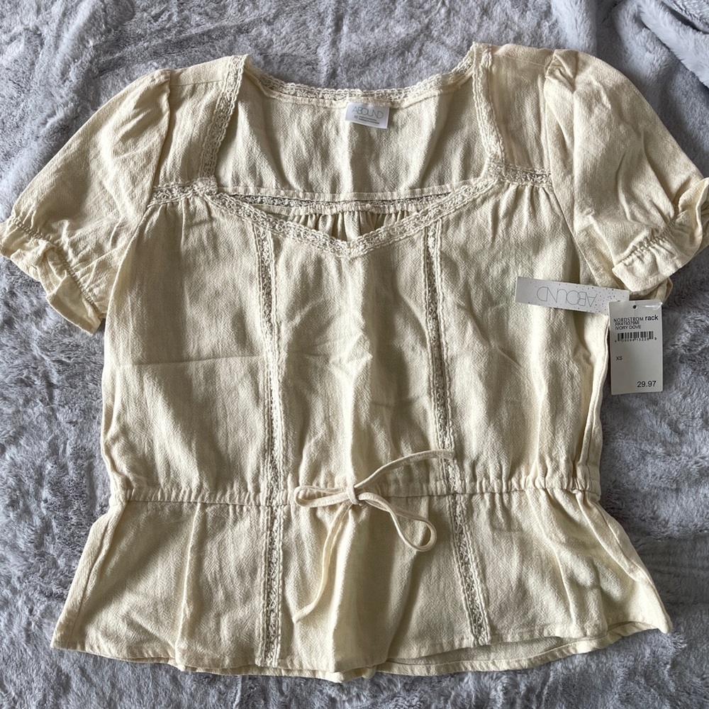 ABOUND Cream Blouse